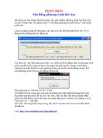 Phần mềm: CÂN BẰNG PHƯƠNG TRÌNH HÓA HỌC