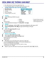 HÓA SINH hệ THỐNG GAN mật