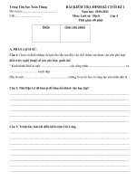 Lịch sử   Địa lí 4 cuối kì II