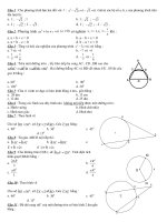 on tap trac nghiem toan 9