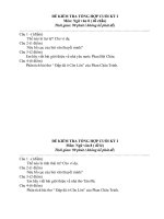 đề kiểm tra cuối kì i ngữ văn 8