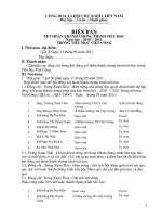 Biên bản xét hoàn thành chương trình Tiểu học