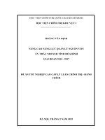 Nâng cao hiệu quả sản xuất kinh doanh tại công ty TNHH MTV cao phong giai đoạn 2015  2020