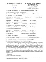 Đề thi HK 2 Anh 8(good)