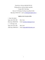 PHIẾU mô tả hồ sơ dạy học dự THI của GIÁO VIÊN   mở rộng tập hợp số thông qua bài làm quen với số nguyên âm  