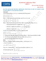 Hệ phương trình bậc nhất (Phần 2)