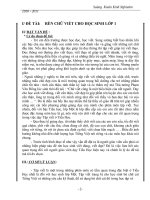 SKKN Lớp 1: Ren chữ viêys cho HS lớp 1