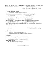 đề thi vật lí 6,7 chuẩn