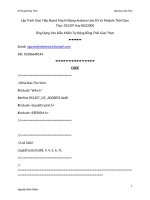 Code Full Giao Tiếp  Real Time Clock Và Board Mạch arduino uno r3