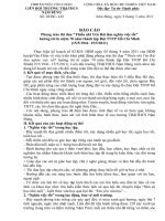 báo cáo phong trào thi đua