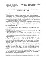 Báo cáo công tác phòng chống Ma túy   HIV/AIDS