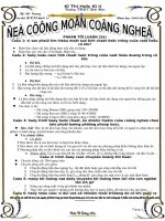 Đề Cương Công nghệ Thi HK2 Trường THPT Tịnh Biên 2010 2011