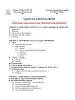 CÔNG NGHỆ làm KHUÔN và GIA CÔNG sản PHẨM COMPOSITE 