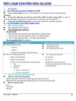 RỐI LOẠN CHUYỂN hóa GLUCID