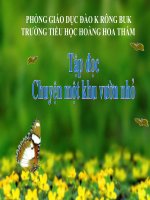 TĐ CHUYỆN MỘT KHU VƯỜN NHỎ KHỦNG LONG