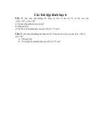 Một số bài tập hình học 6