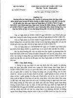 TT hướng dẫn thi hành NĐ 22/2011/NĐ CP