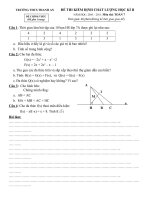 de khao sat cl nam hoc 2010   2011