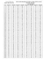 dap an de thi thu THPT Vtri lan 3