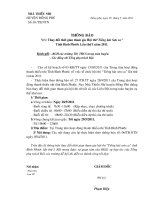 Thông báo thay đổi thời gian tham gia hội thi 