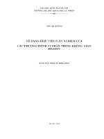 Về dáng điệu tiệm cận nghiệm của các phương trình vi phân trong không gian hilbert 