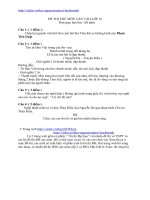 Đề Văn thi vào lớp 10 ( tham khảo ) http://violet.vn/thcs nguyenvantroi hochiminh