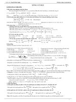 Lý thuyết cơ bản và bài tập sóng cơ