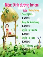 Giá trị dinh dưỡng của SỮA MẸ