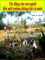 67.Tac động của con người đến MT không khí và nước