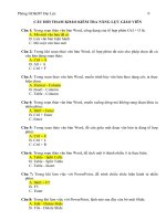 Bộ đề thi năng lực giáo viên giỏi THCS