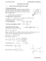 CÔNG THỨC DÒNG điện XOAY CHIỀU