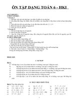 ÔN tập các dạng Toán 6  HK1