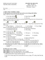 Đề thi, đáp án kì II môn Tin học 6 nam học 2010 2011