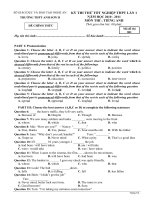 de thi thu TN THPT Anh Son 2