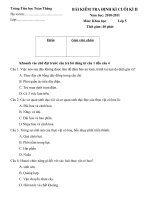 Khoa học 5 cuối kì II