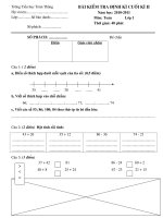 Toán 1 cuối kì II