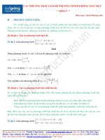 Các phương pháp giải HPT không mẫu mực (Phần 2)