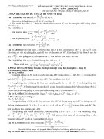 Đề thi thử ĐH THPT Tam Dương lần 4