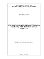 Ước lượng gradient địa phương cho các hàm p điều hòa trên đa tạp riemann 