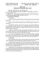 Báo cáo tổng kết năm học 2010   2011