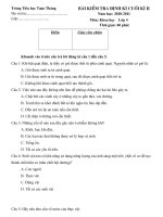 Khoa học 4 cuối kì II