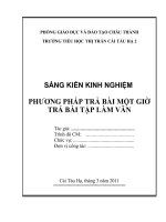 Khung mẫu sáng kiến kinh nghiệm 2010 2011