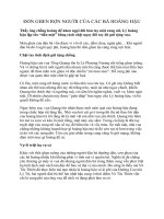 ĐÒN GHEN RỢN NGƯỜI CỦA CÁC BÀ HOÀNG HẬU.