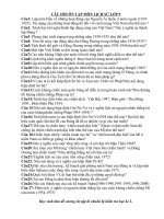 Câu hỏi ôn tập lịch sử lớp 9 kì 2