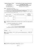 Đề thi khảo sát HSG9 GTTMTCT