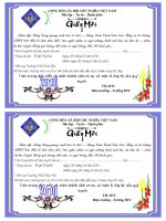 Mẫu giấy mời Văn Nghệ