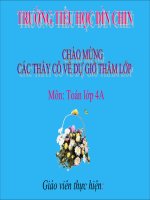 Toán lớp 4: Nhân với số có 3 chữ số