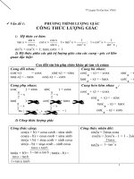 các bài tập lượng giác ôn thi đại học