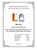 các giao thức định tuyến dựa trên cơ sở của cây khung nhỏ nhất để định tuyến multicast