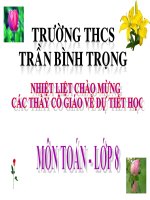 BAI 9: THE TICH CUA HINH CHOP DEU THCS TRAN BINH TRONG HOA THANH TAY NINH
